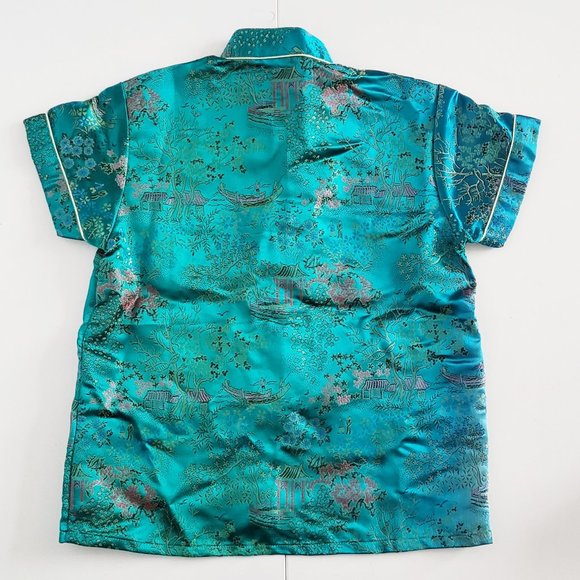 Vintage Children Traditional Chinese Pyjama Shirt and Pants Set - Size Youth 8 - Picture 3 of 14